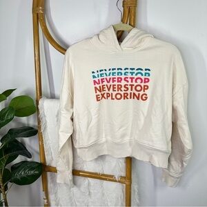 The North Face Never Stop Exploring Cropped Hoodie sz M